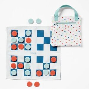 NWT Target Pillowfort 2 in 1 Checker Board Tic Tac Toe and Travel Canvas
